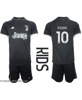 Günstige Juventus Paul Pogba #10 3rd trikot Kinder 2023-24 Kurzarm (+ Kurze Hosen)